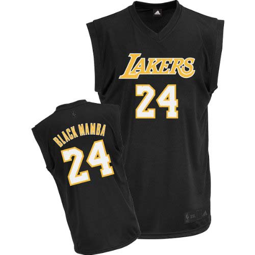 Mens Adidas Los Angeles Lakers 24 Kobe Bryant Authentic Black ...